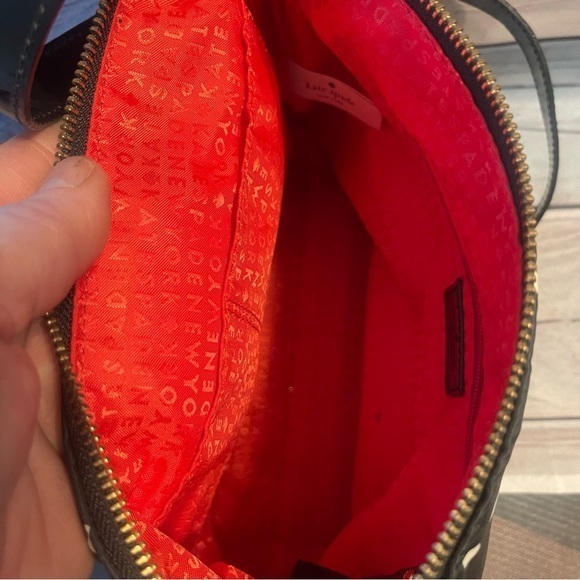 Kate ♠️ Spade Kate NY Stevie Shoulder Hand Bag BLACK CREAM Patent EUC!!! - Picture 14 of 14